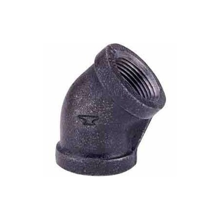 Anvil 1-1/4 In. Black Malleable 45 Degree Elbow 150 PSI Lead Free 810024018